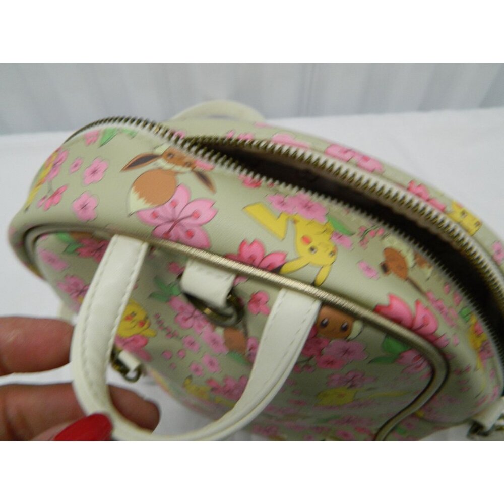 Pokémon Pikachu Evee Sakura Loungefly Cherry Blossom Backpack Crossbody Bag - Picture 12 of 16